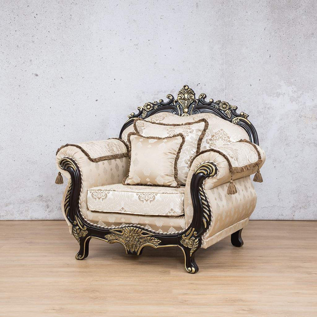 Berlin 1 Seater Fabric Sofa Fabric Sofa Leather Gallery Beige-B