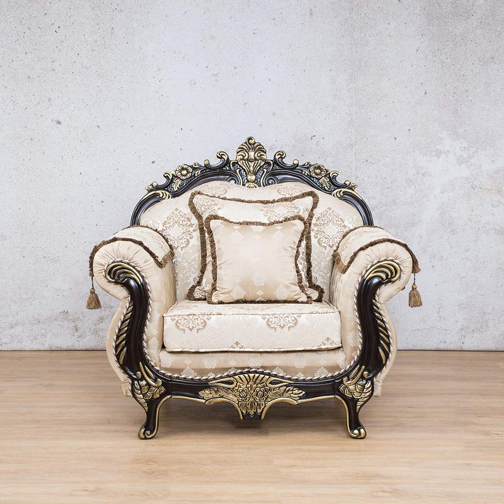 Berlin 1 Seater Fabric Sofa Fabric Sofa Leather Gallery Beige-B