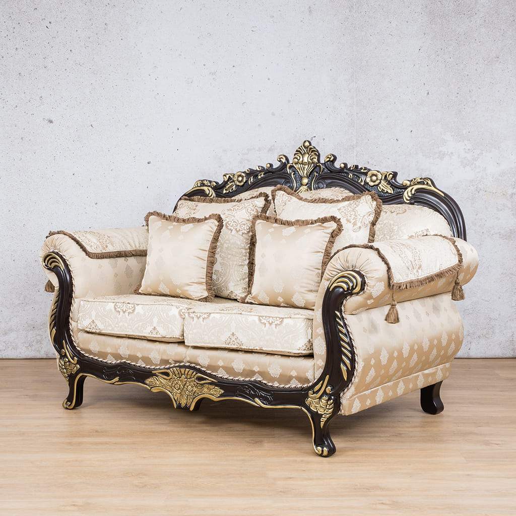 Berlin 2 Seater Fabric Sofa Fabric Sofa Leather Gallery Beige-B