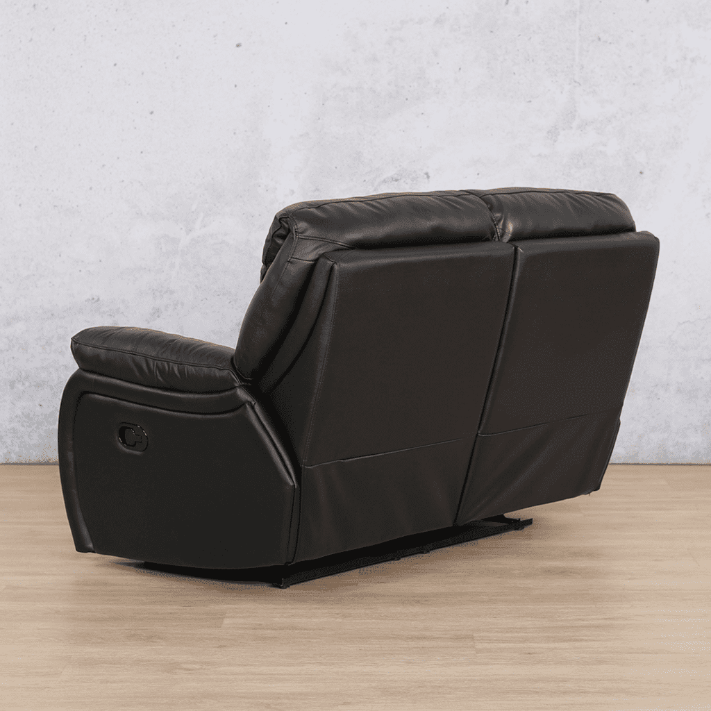 Cairo 2 Seater Leather Recliner Leather Recliner Leather Gallery black