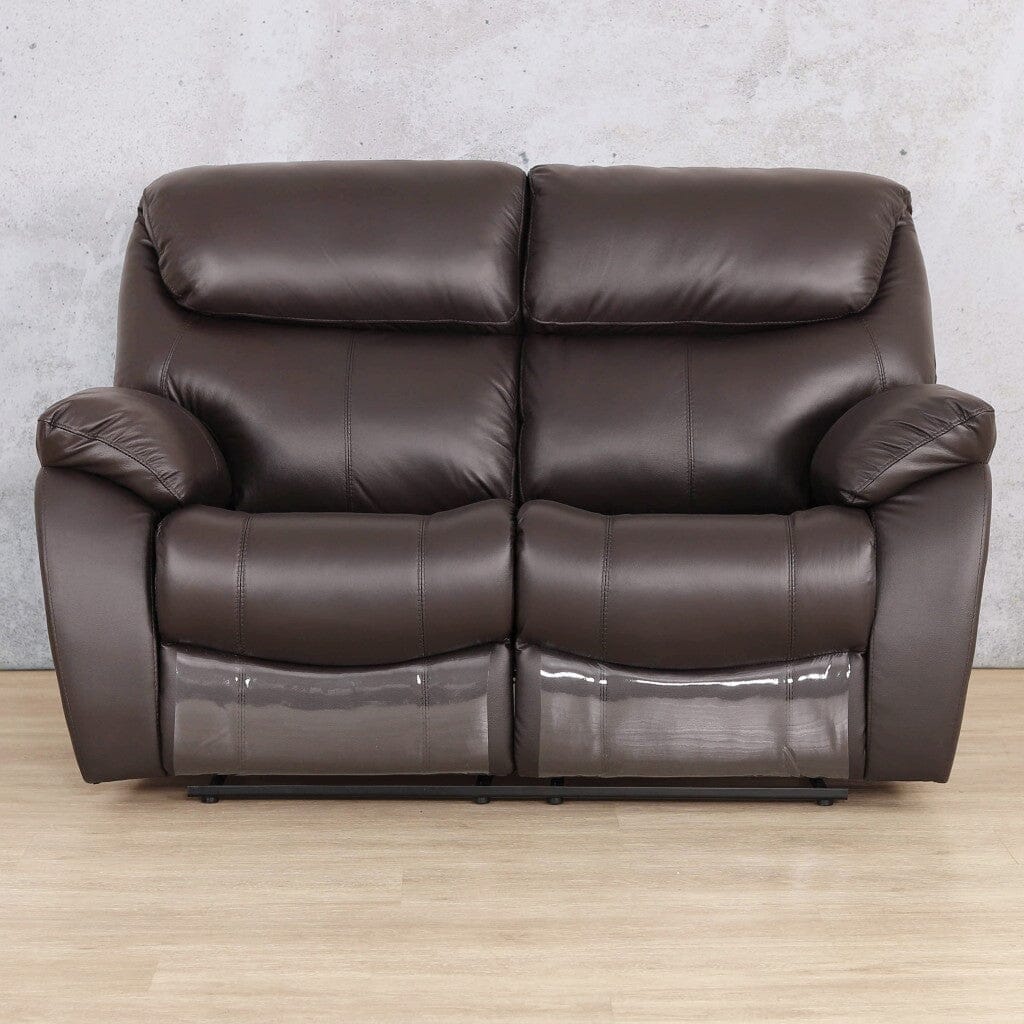 Cairo 2 Seater Leather Recliner Leather Recliner Leather Gallery Choc