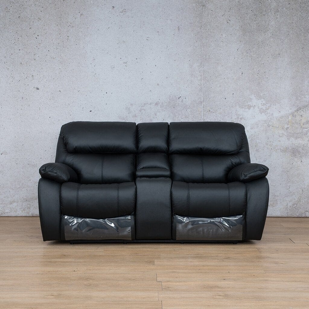 Cairo 3 + 2 + 1 Leather Recliner Home Theatre Suite - Leather Recliner-black