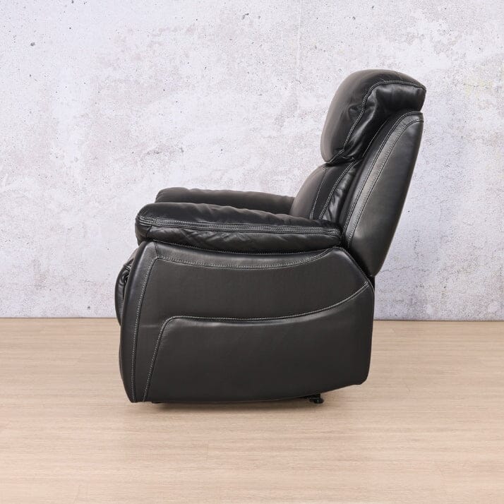 Capri 1 Seater Leather Recliner Leather Recliner Leather Gallery Black