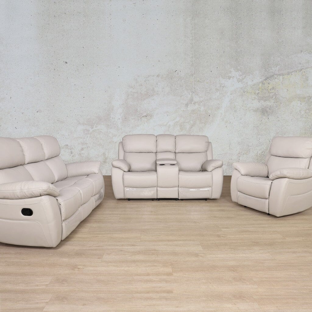 Capri 3 + 2 + 1 Home Theatre Suite - Leather Recliner-grey