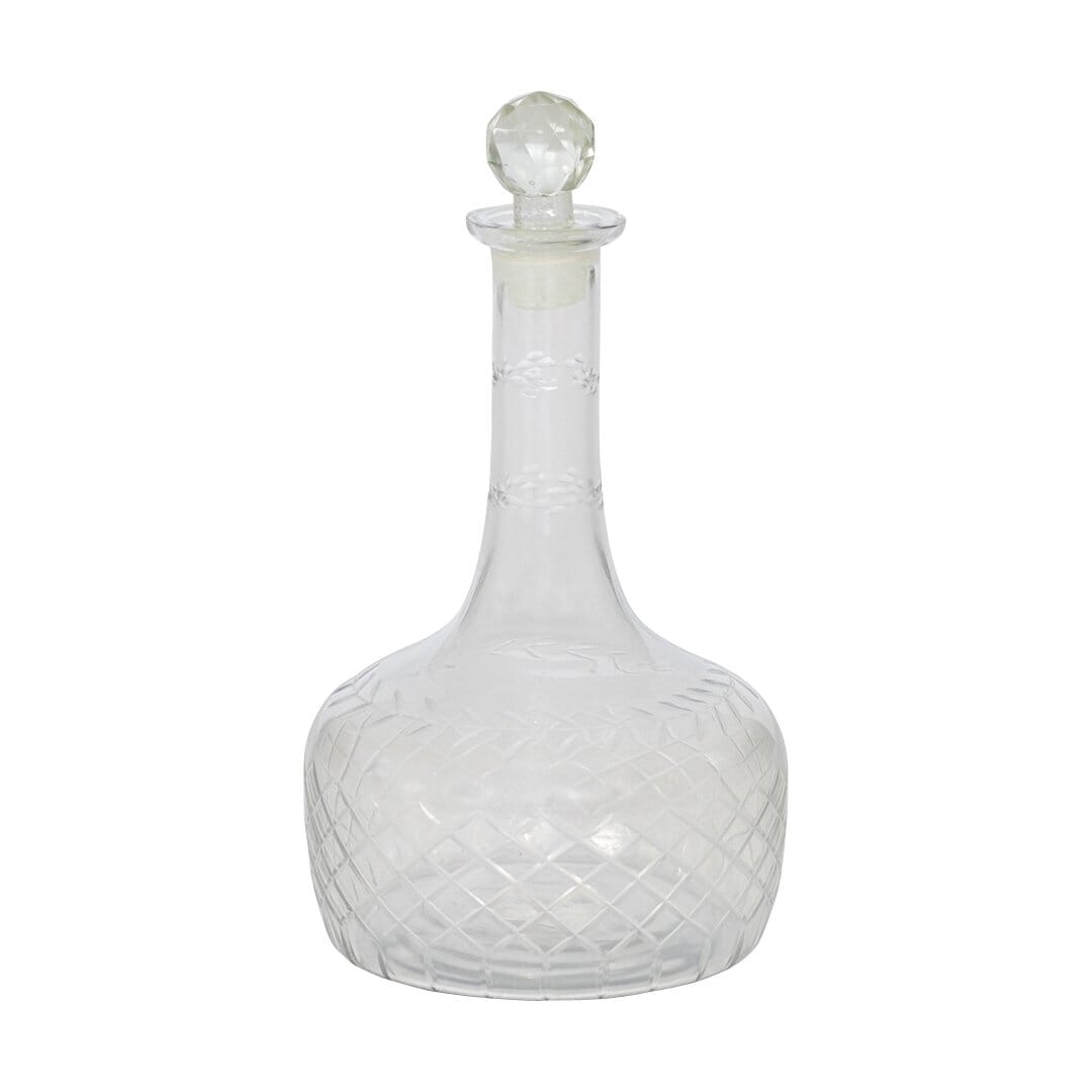 Carmine Glass Decanter Vase Leather Gallery