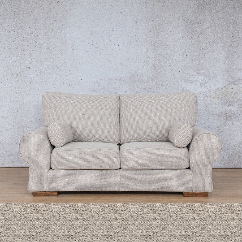 Carolina 2 Seater Fabric Sofa Leather Sofa Leather Gallery Pebble