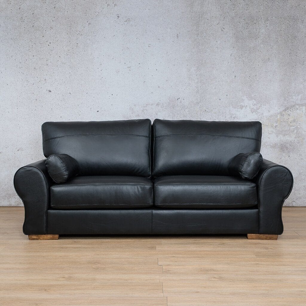 Carolina 3 Seater Leather Sofa Leather Sofa Leather Gallery Czar Black