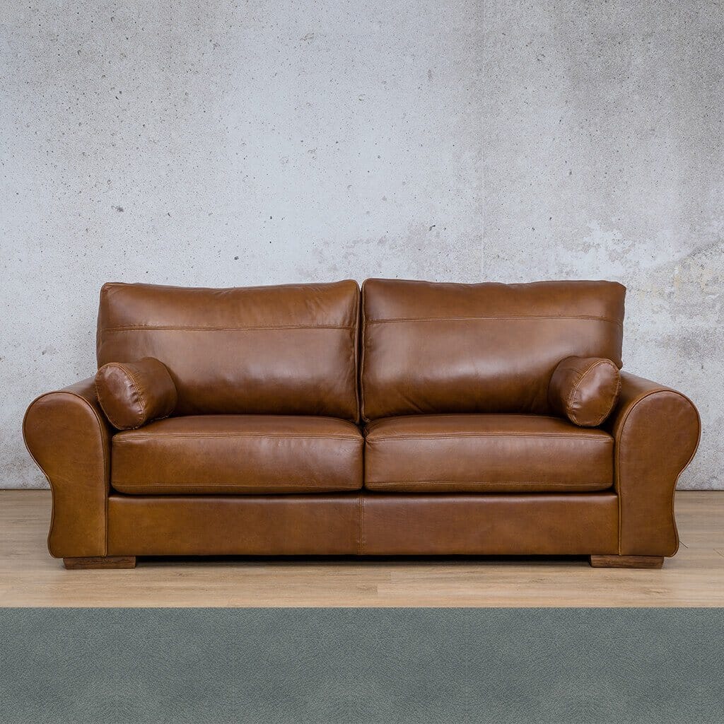 Carolina 3 Seater Leather Sofa Leather Sofa Leather Gallery Flux Blue
