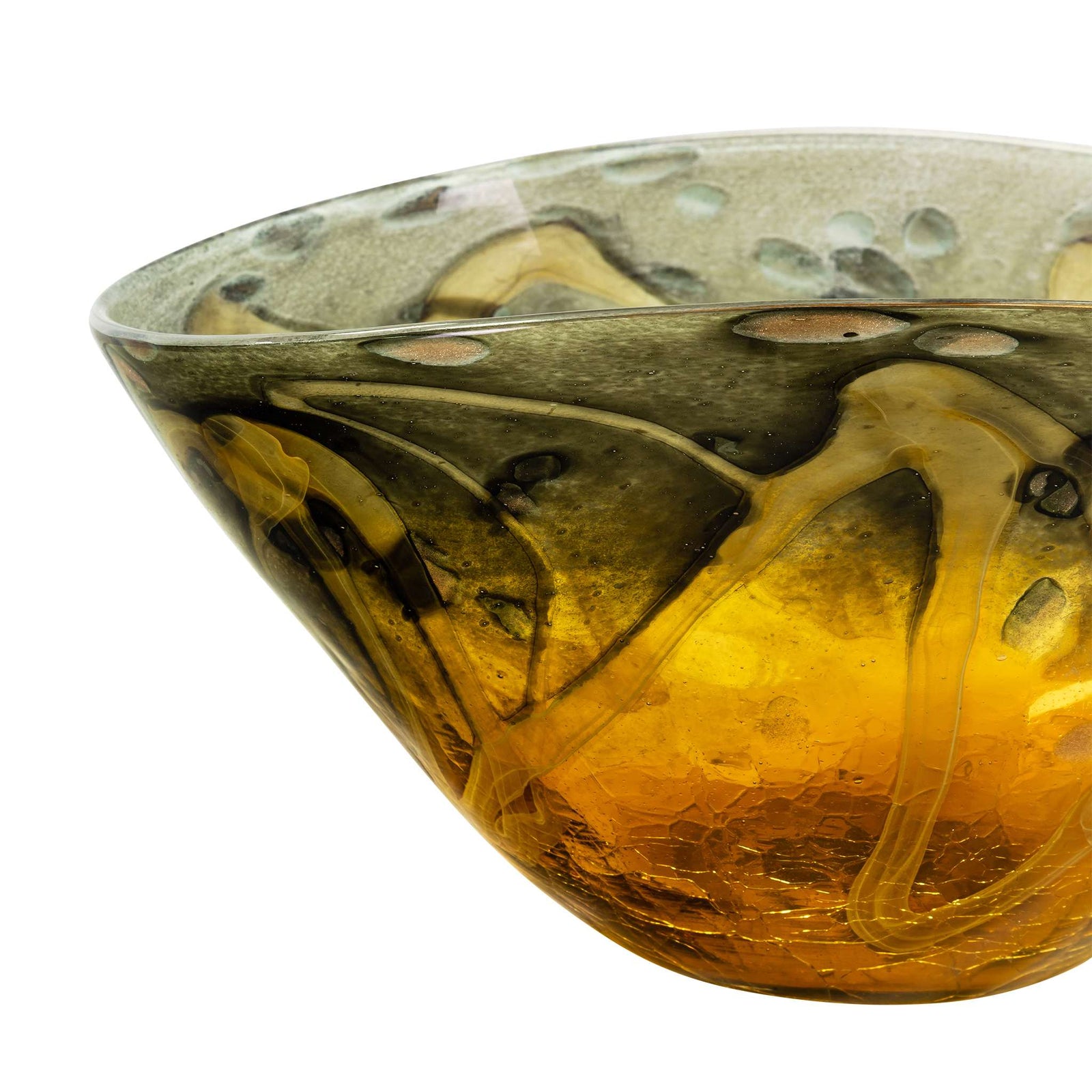 Cascase Glass Bowl | Shop Leather Gallery Bowl