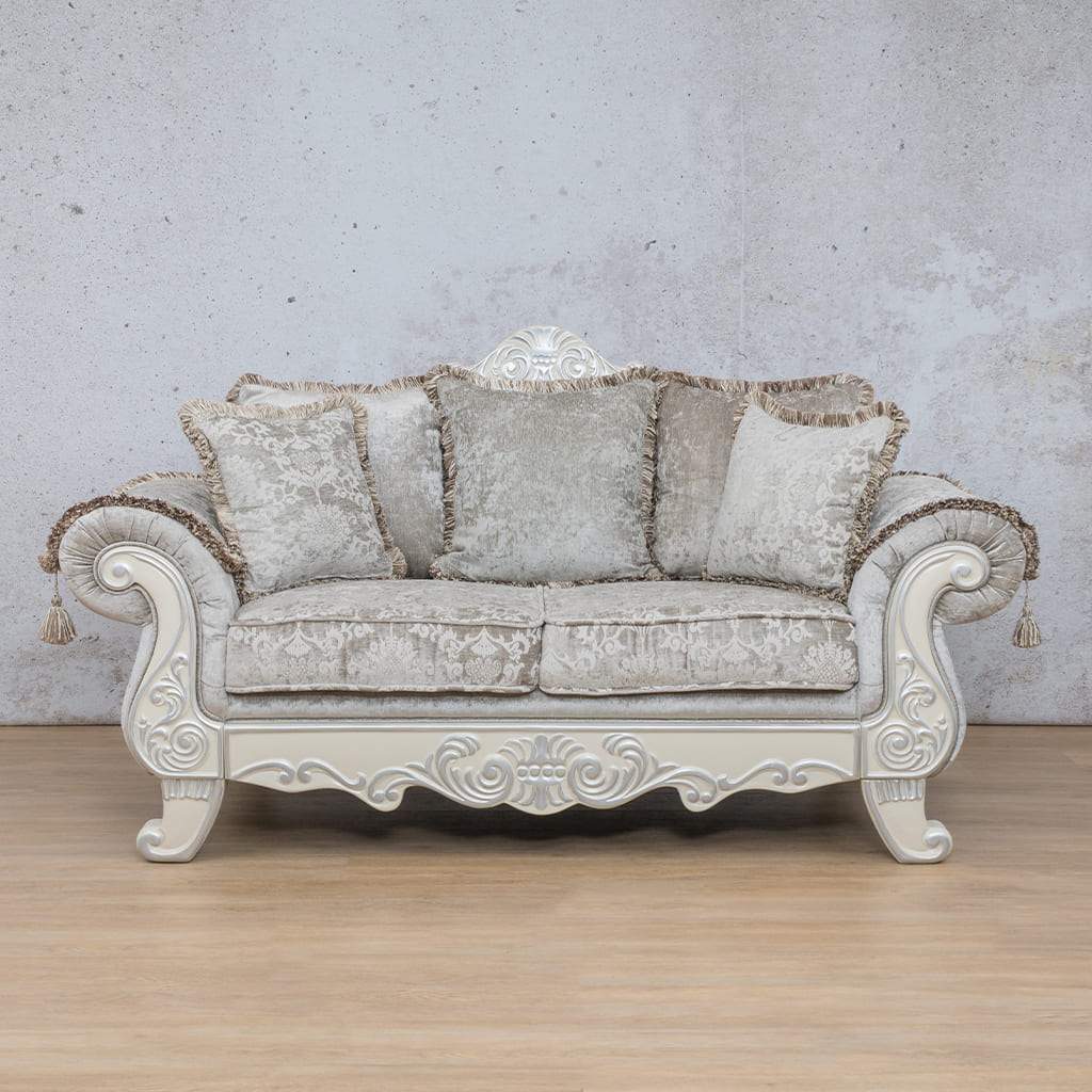 Chanelle 2 Seater Fabric Sofa Fabric Sofa Leather Gallery Grey