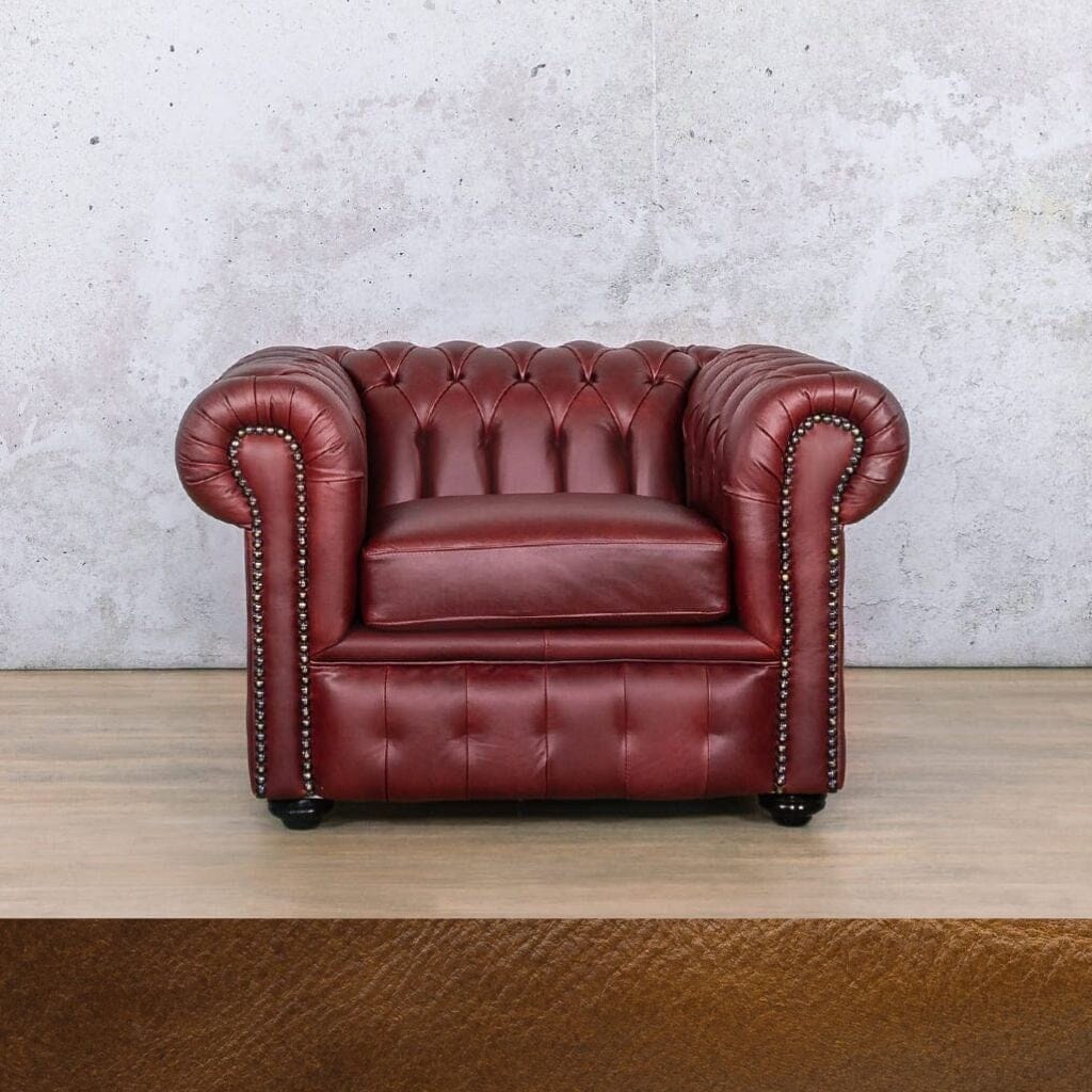 Chesterfield 1 Seater Leather Sofa Leather Sofa Leather Gallery Royal Walnut