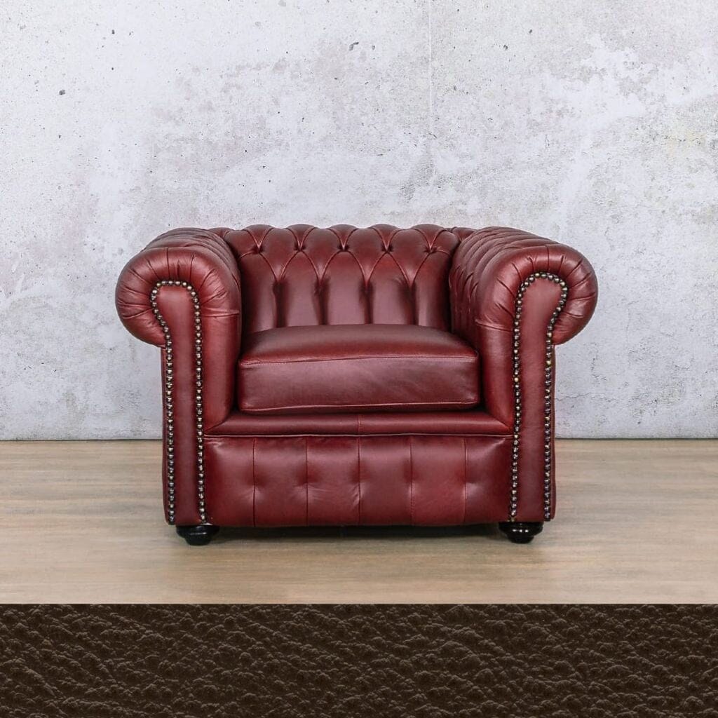 Chesterfield 1 Seater Leather Sofa Leather Sofa Leather Gallery Czar Ox Blood