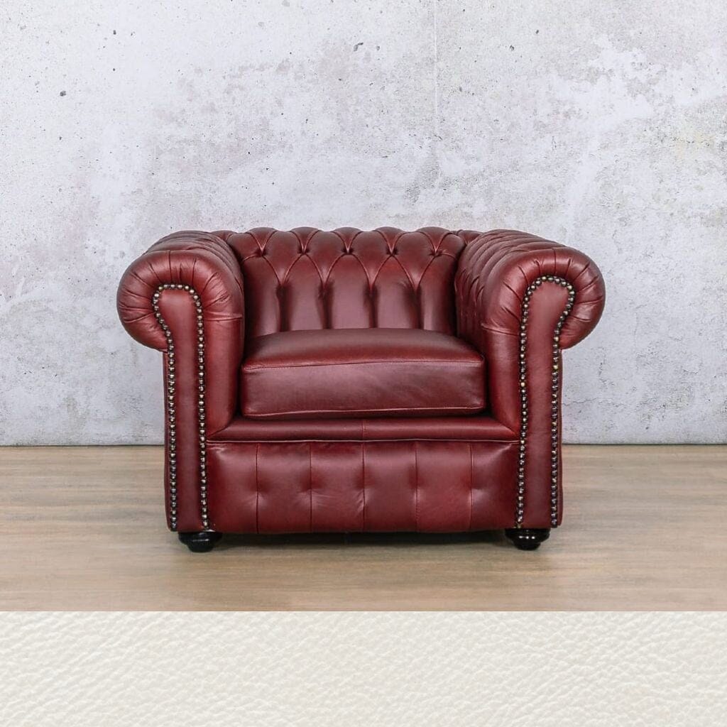 Chesterfield 1 Seater Leather Sofa Leather Sofa Leather Gallery Czar White