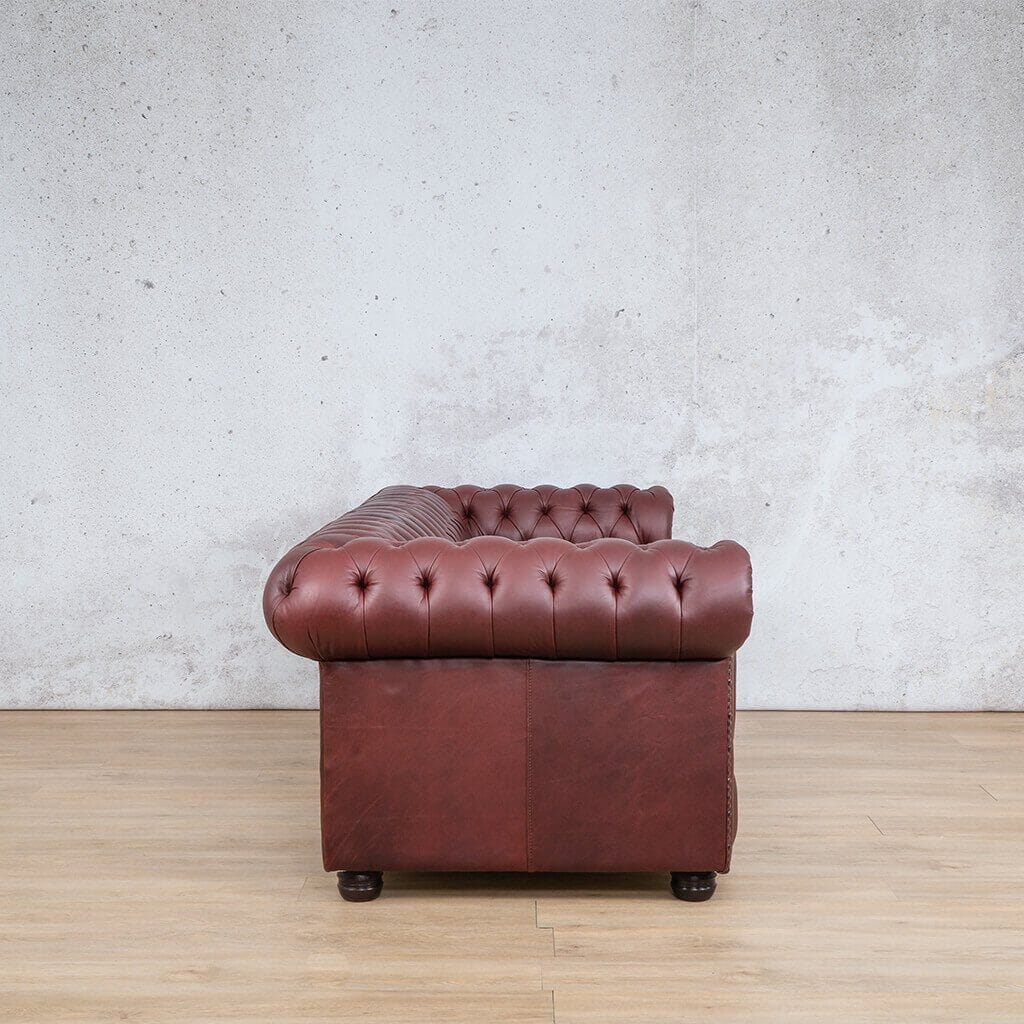 Chesterfield 3+2+1 Leather Sofa Suite Leather Sofa Leather Gallery Royal Ruby