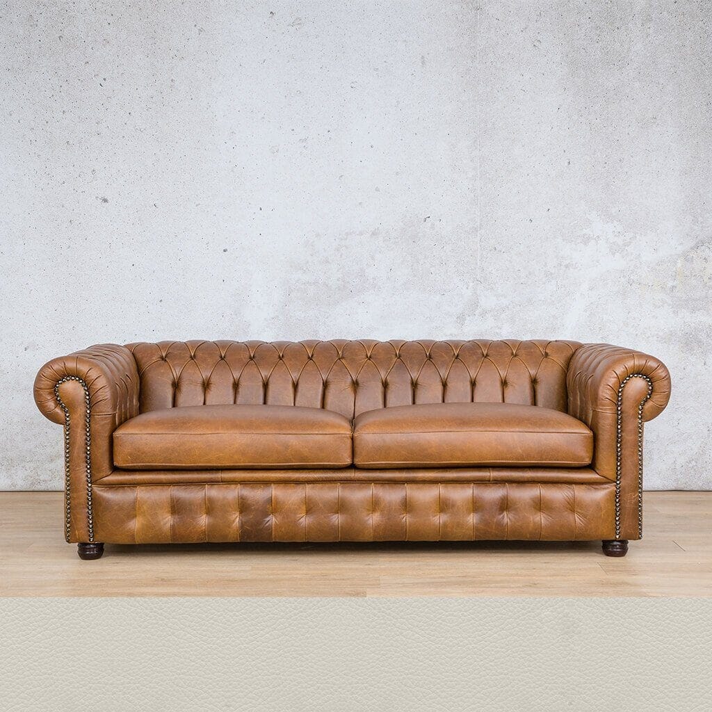 Chesterfield 3+2+1 Leather Sofa Suite Leather Sofa Leather Gallery Urban White