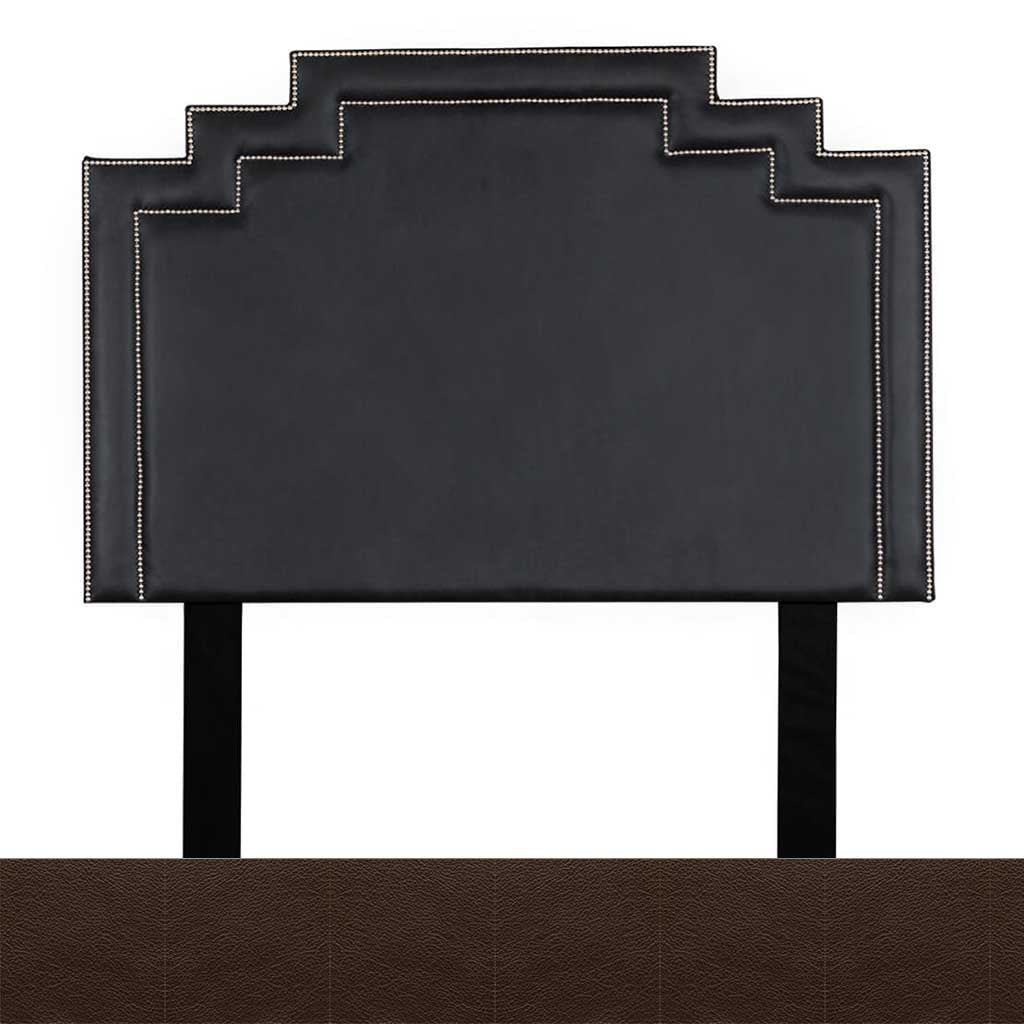 Czar Ox Blood Leather Sample | Crown Leather Headboard | King Bedroom Set Leather Gallery | King Size Headboard | Headboards | Modern Headboards | Headboards For Sale | Bed Headboard