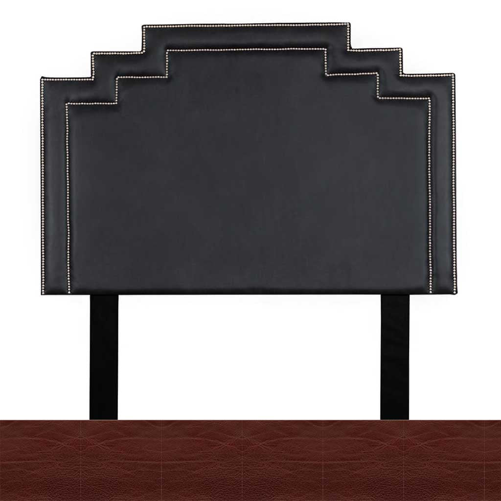 Czar Ruby Leather Sample | Crown Leather Headboard | King Bedroom Set Leather Gallery | King Size Headboard | Headboards | Modern Headboards | Headboards For Sale | Bed Headboard