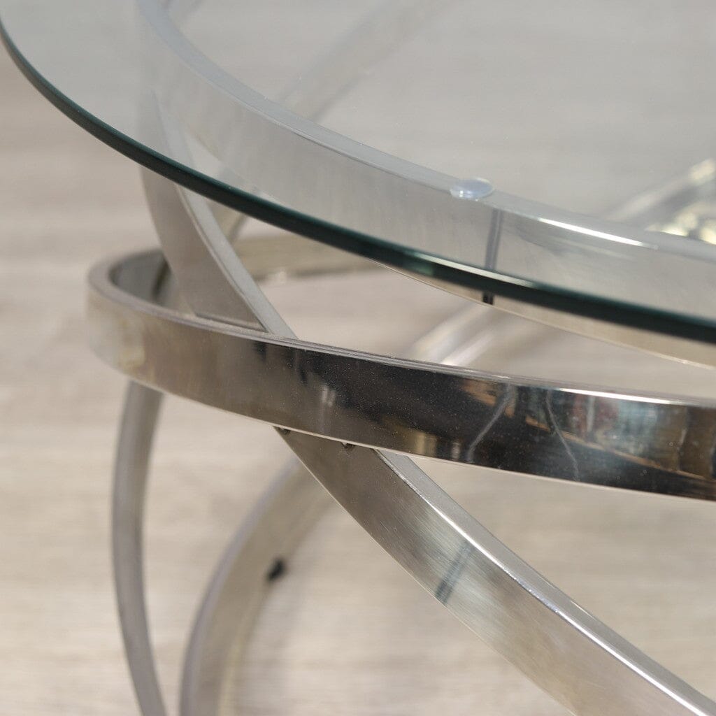 Crystal Glass Coffee Table in Silver Coffee Table Leather Gallery