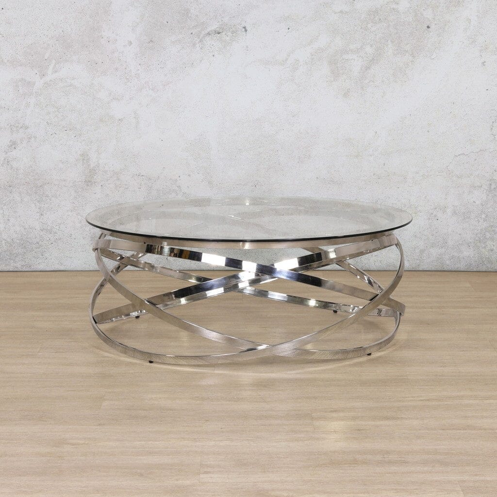 Crystal Glass Coffee Table in Silver Coffee Table Leather Gallery CRYSTAL
