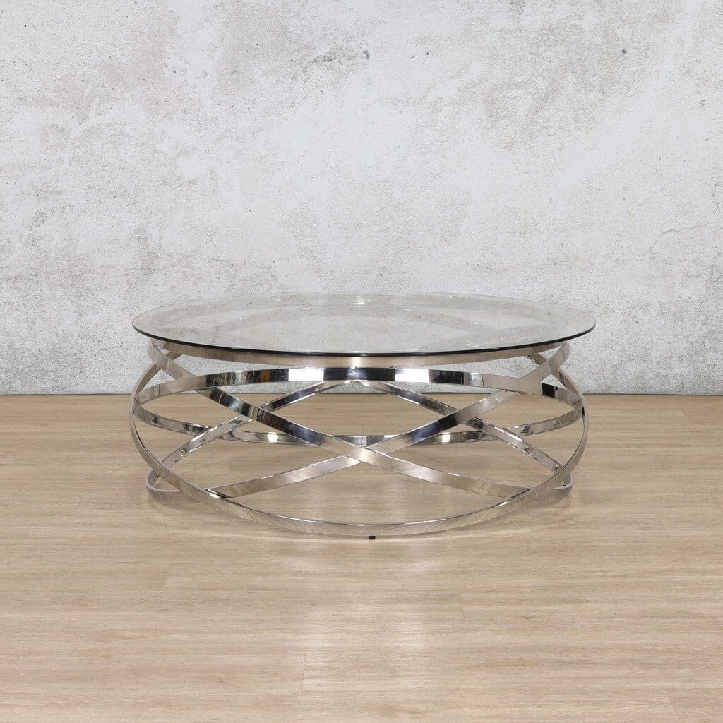 Crystal Glass Coffee Table in Silver Coffee Table Leather Gallery