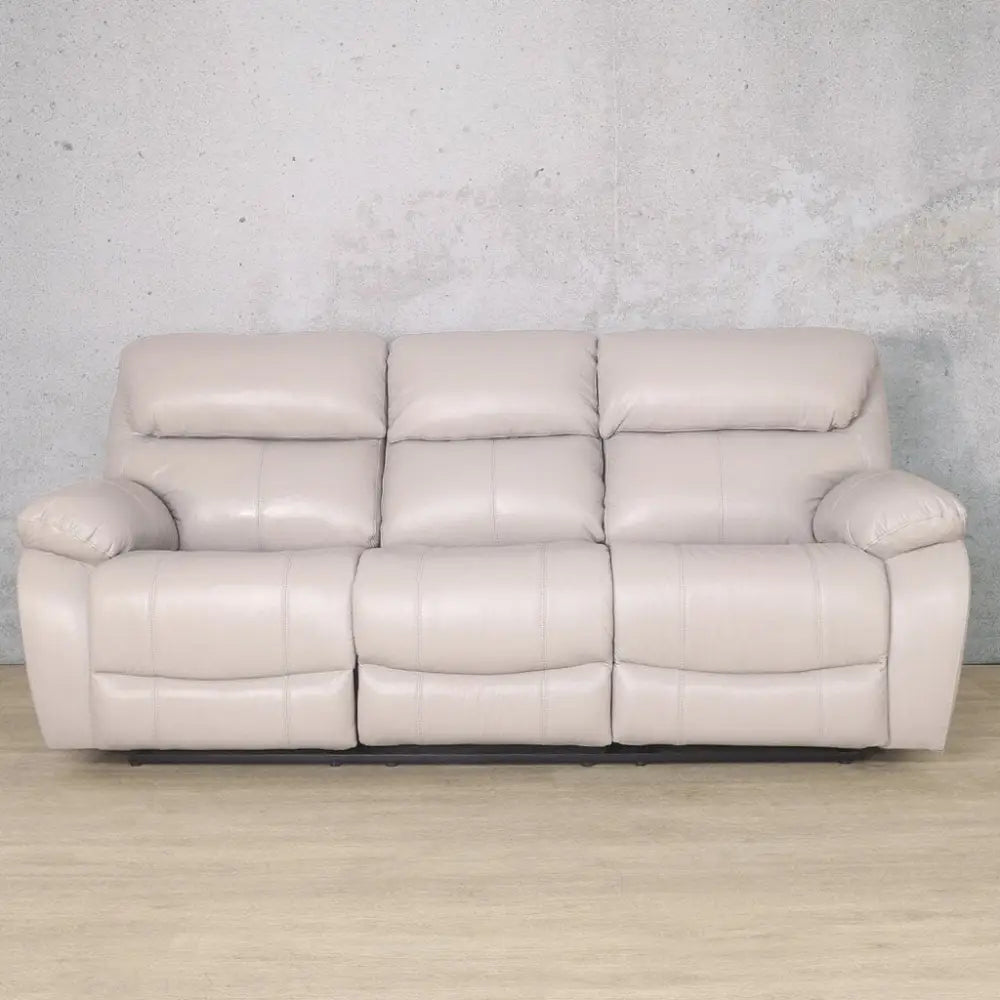 Delta 3 + 2 + 1 Leather Recliner Home Theatre Suite - Luxe Grey - Leather Recliner