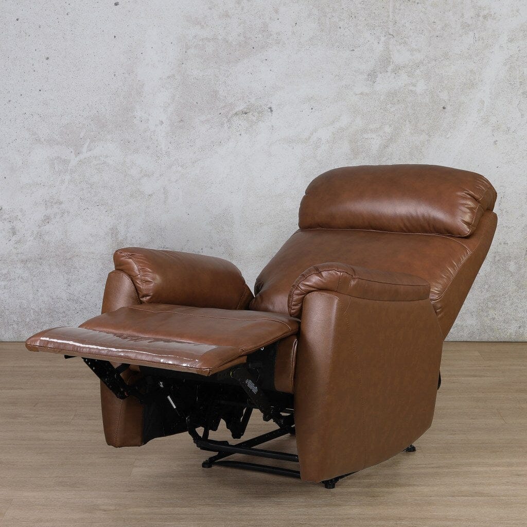The Denver Leather Recliner Chair in Noble Saddle is the ultimate comfort and relaxation.