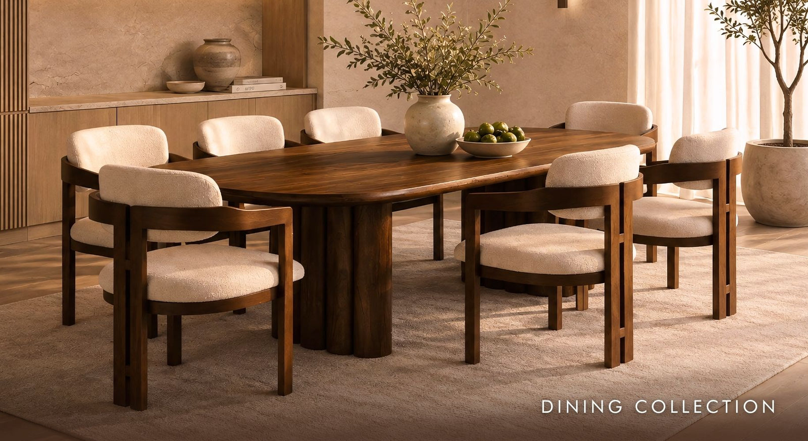 leather gallery dining table collection