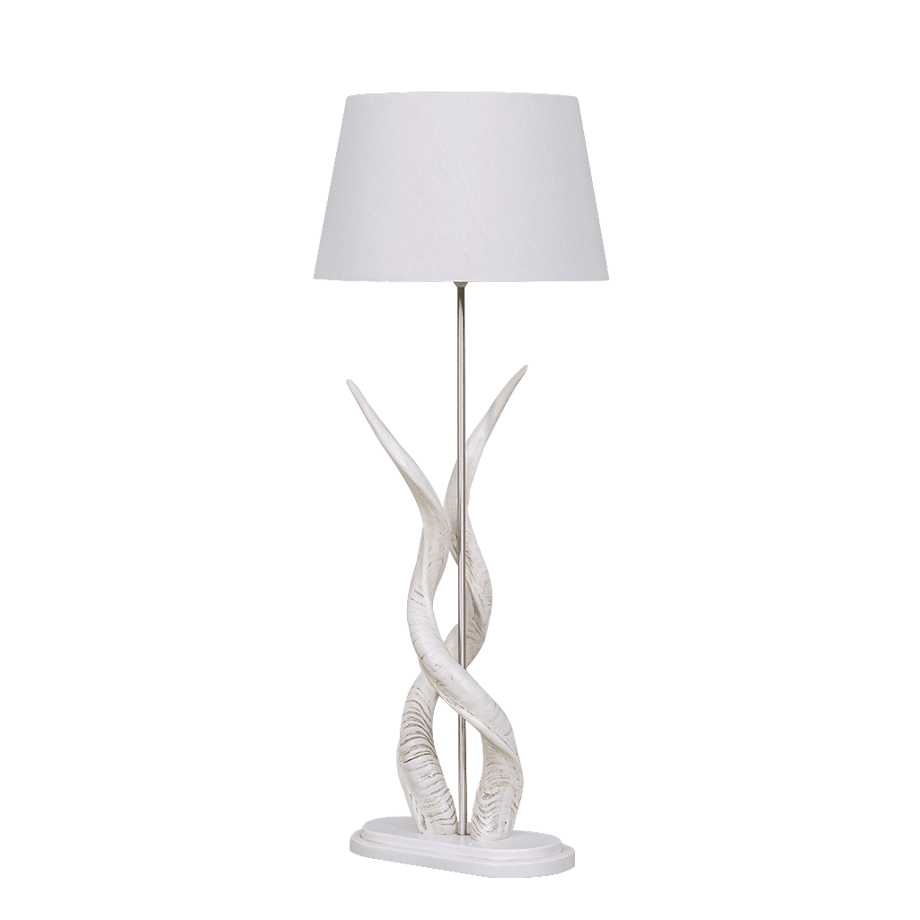 Double Kudu Horn Lamp + Shade Lamp Leather Gallery
