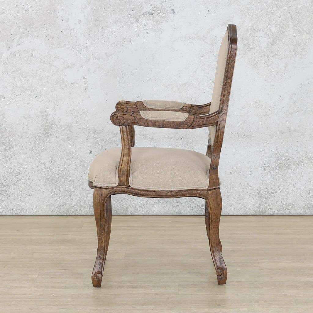 Duke Antique Dark Oak Carver Dining Chair Dining Chair Leather Gallery