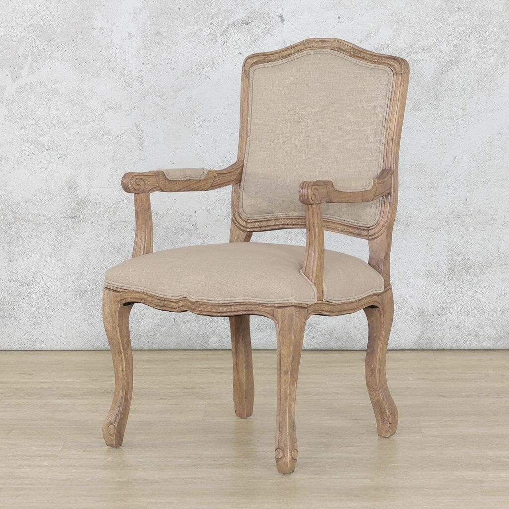 Duke Carver Antique Natural Oak Dining Chair Dining Chair Leather Gallery