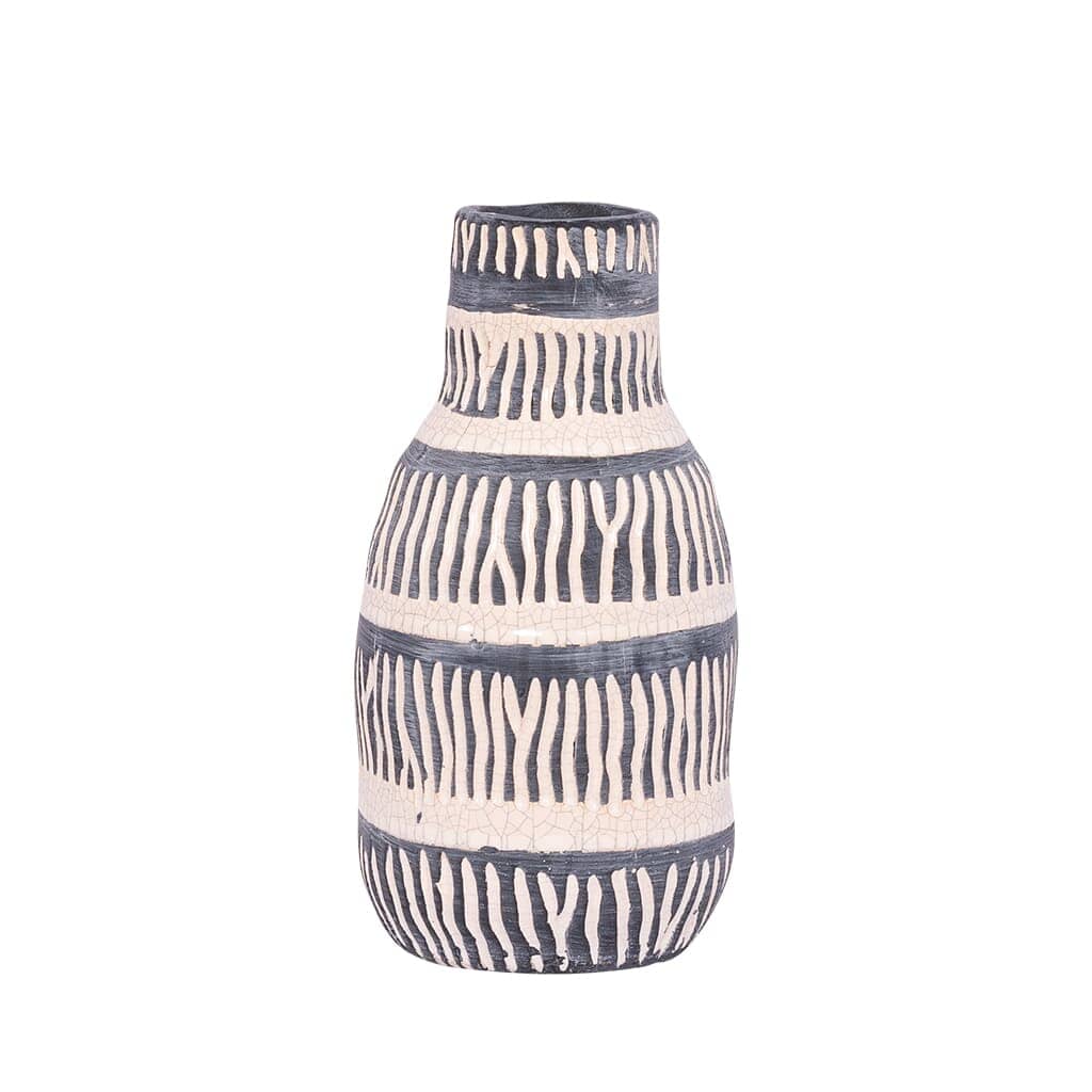 Ethnic Tall Ceramic Vase Vase Leather Gallery