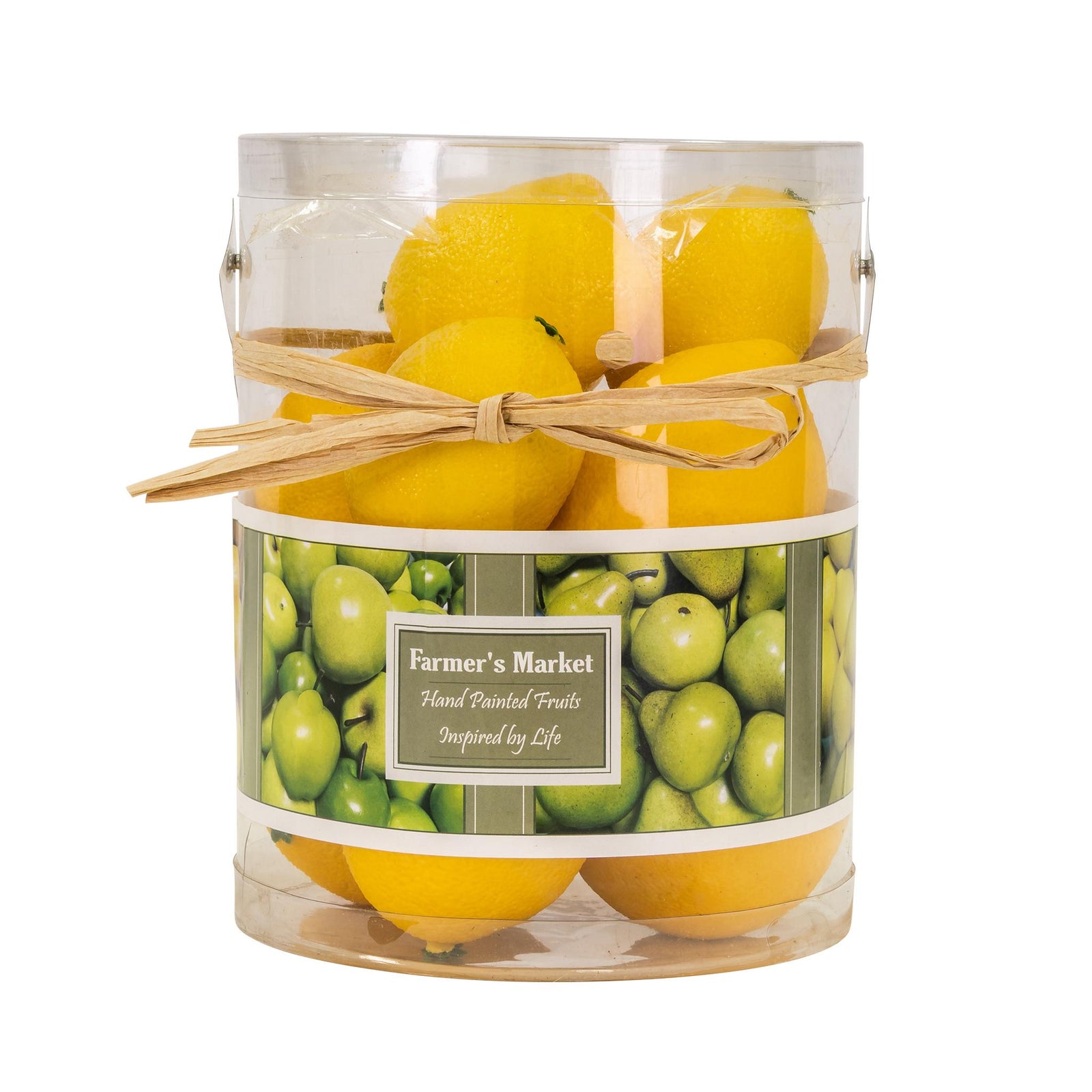 Eve Faux Lemon Bowl Filler | Leather Gallery Decor