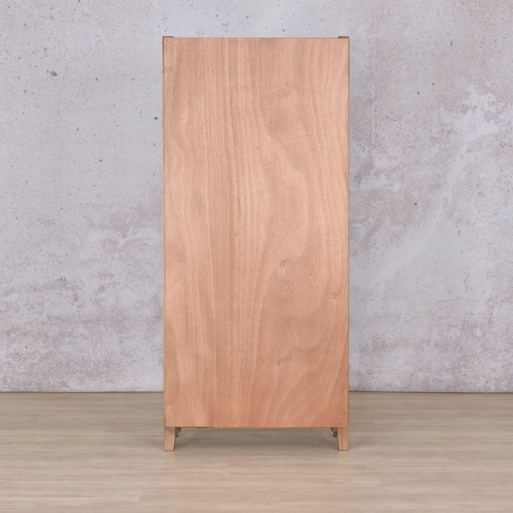Fairview Bookcase - Antique Natural Oak Cabinet Leather Gallery