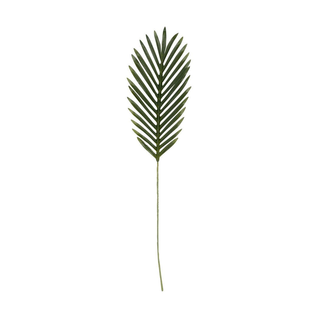 Faux Areca Stem Decor Leather Gallery Green 62cm