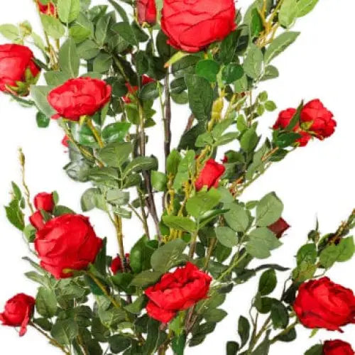 Faux Cabbage Red Rose Tree - 175cm - Decor