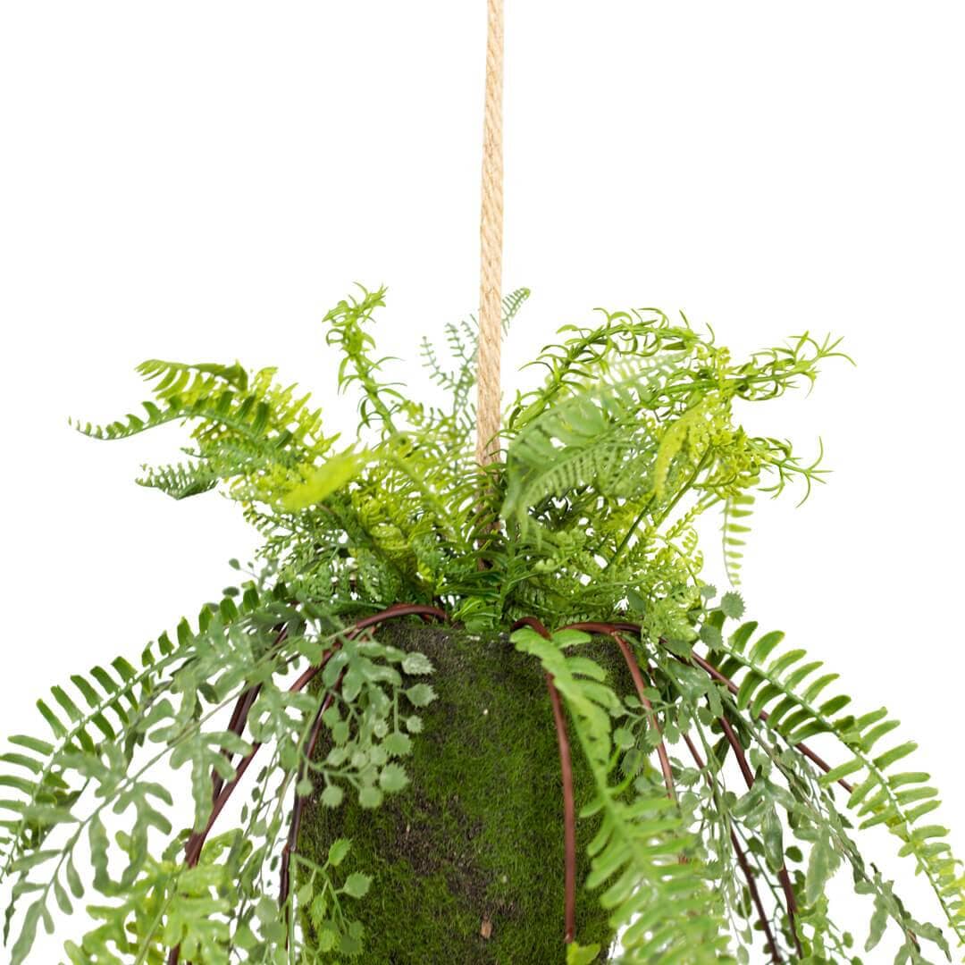 Faux Hanging Fern Plant Decor Leather Gallery