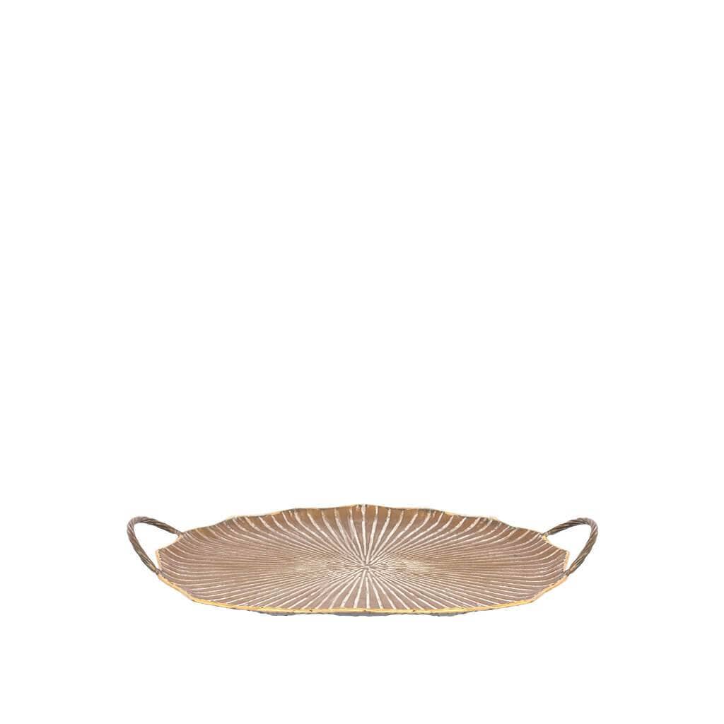 Faux Small Lotus Leaf Tray Trays Leather Gallery