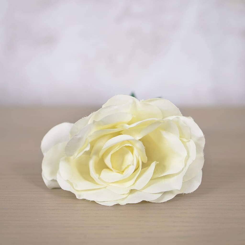 Faux Snow White Rose Decor Leather Gallery