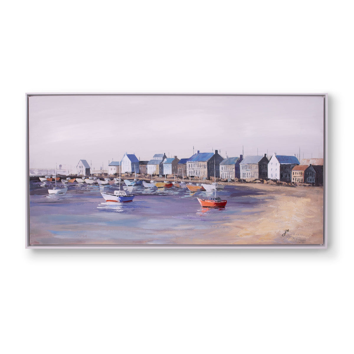 Fishermen's Harbour - 1400 x 700 Painting Leather Gallery