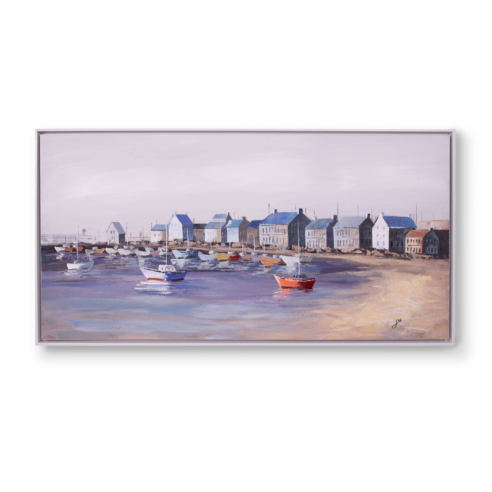 Fishermen's Harbour - 1400 x 700 Painting Leather Gallery