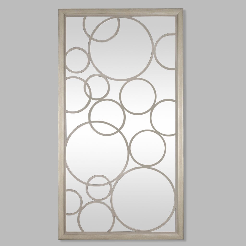 Fletcher Mirror - Silver Champagne Mirror Leather Gallery