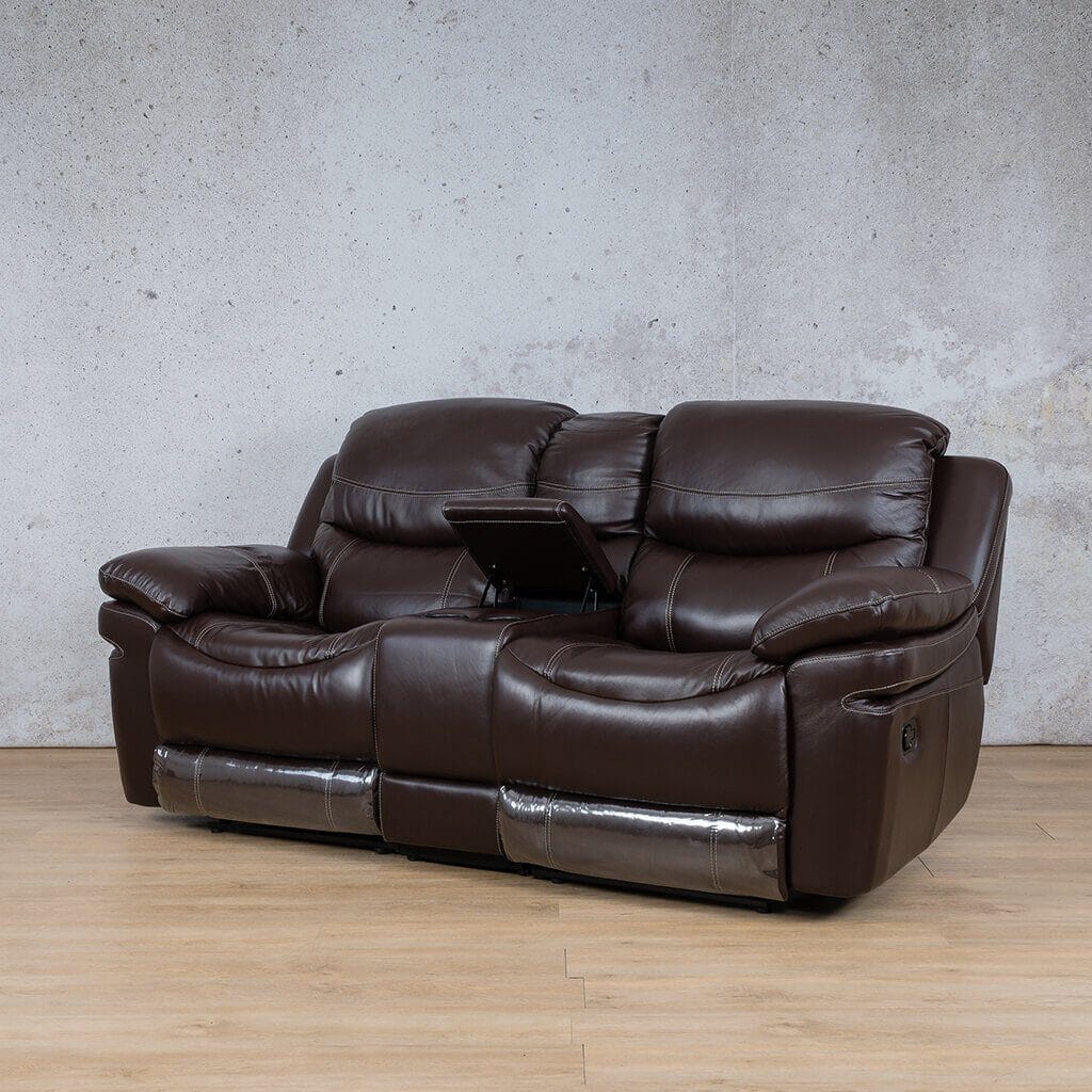 Geneva 2 Seater Home Theatre Leather Recliner Leather Recliner Leather Gallery choc