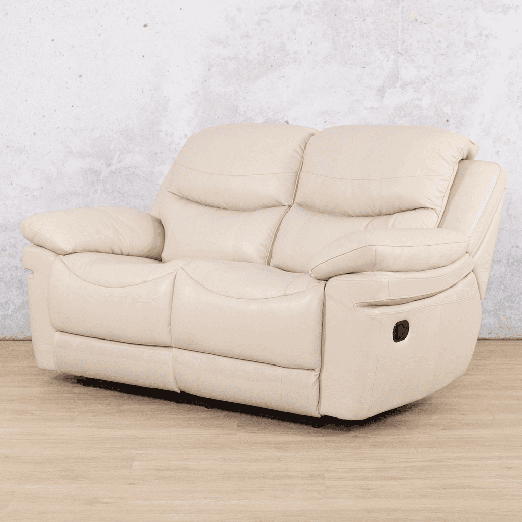 Geneva 2 Seater Leather Recliner Leather Recliner Leather Gallery beige-g