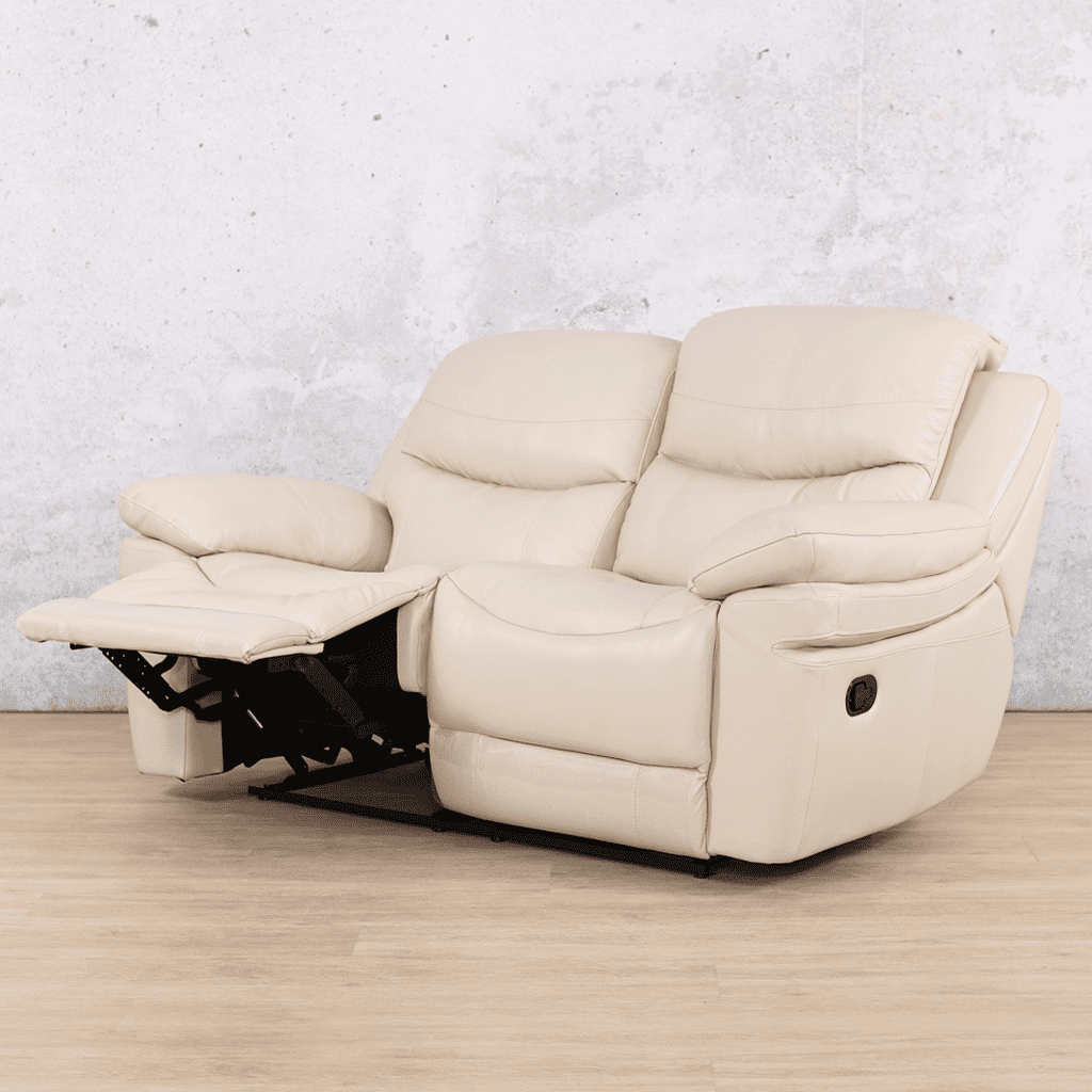 Geneva 2 Seater Leather Recliner Leather Recliner Leather Gallery beige-g