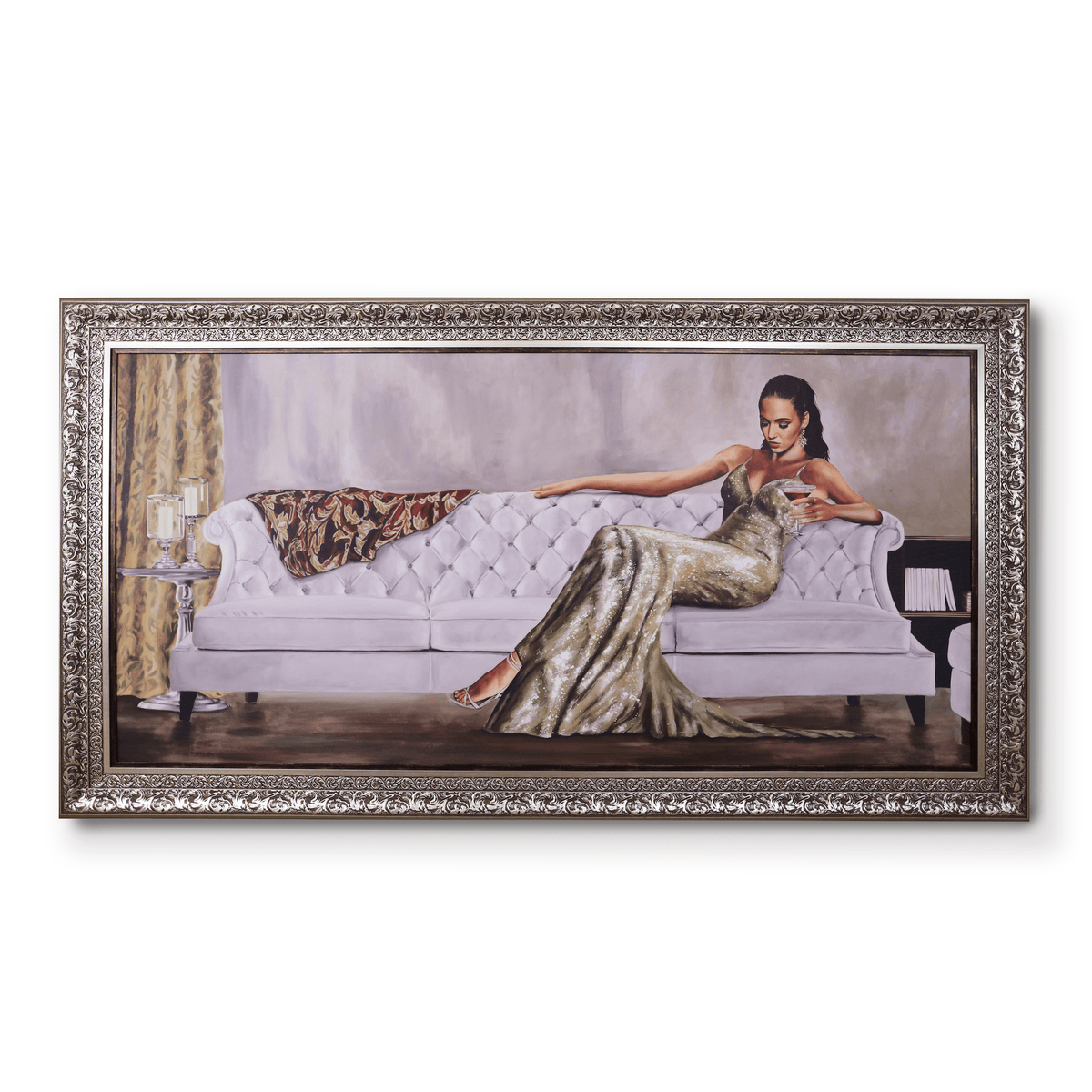 Gold Gala Dress - 2250 x 1250 Painting Leather Gallery