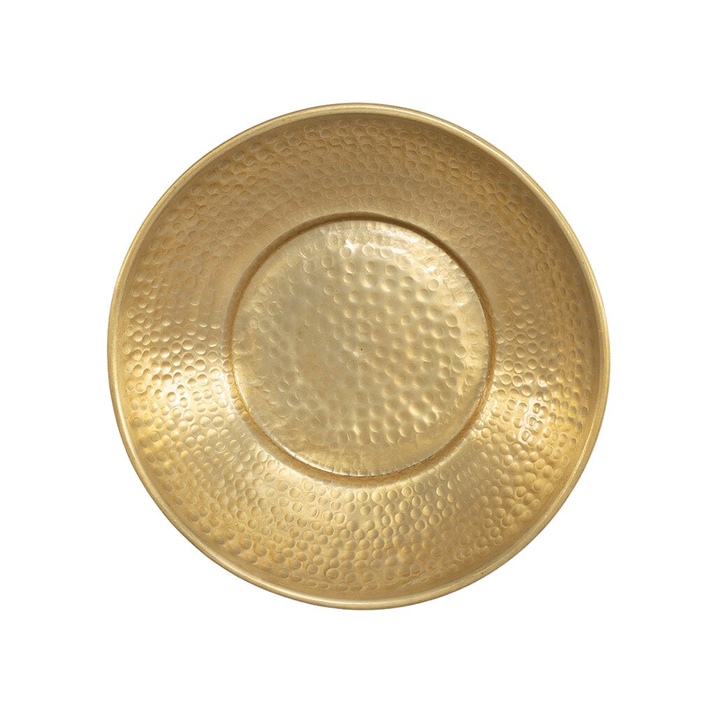 Golden Layne Hammered Bowl - Large Bowl Leather Gallery