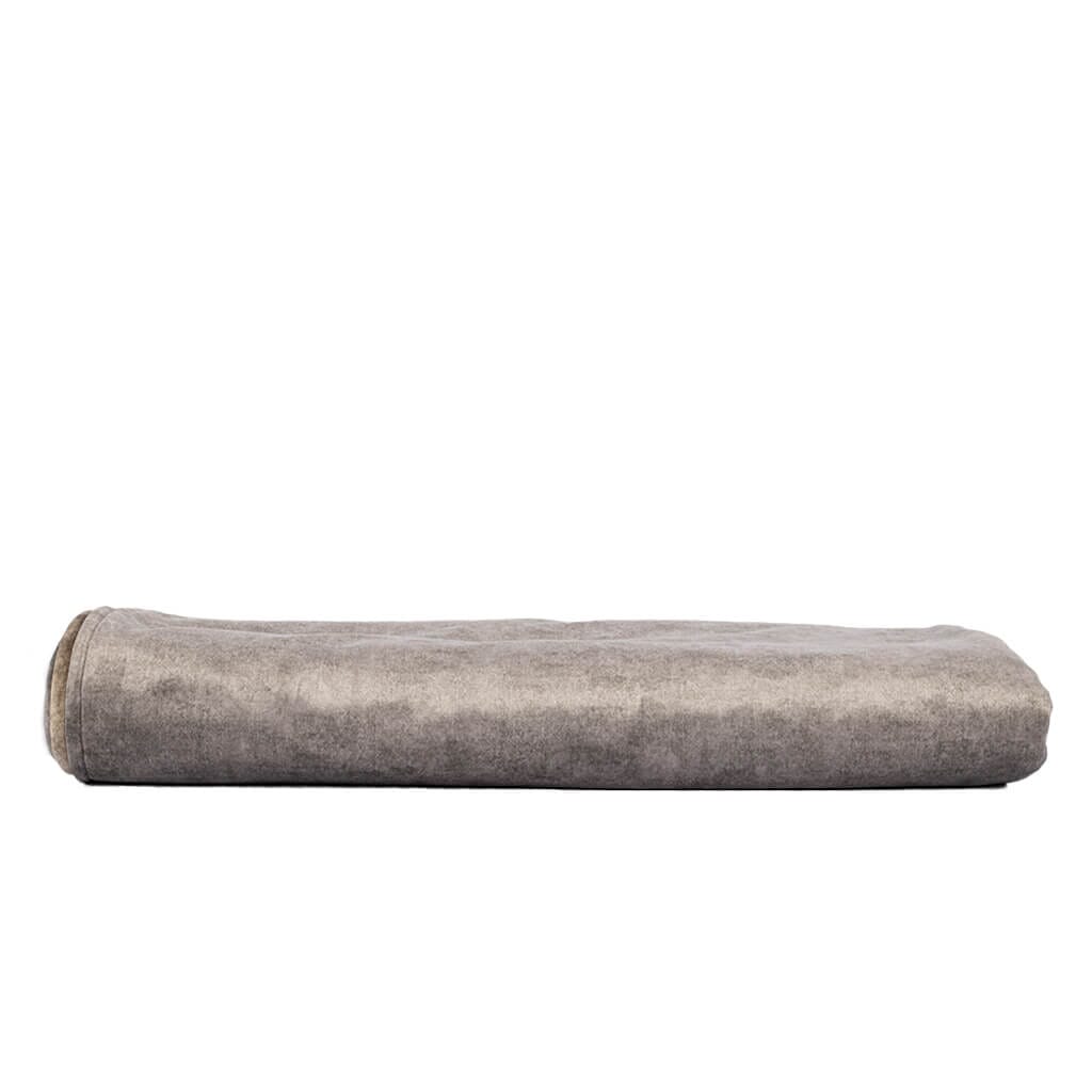 Harper Warm Mocha & Morning Mist Fabric Throw Throw Leather Gallery