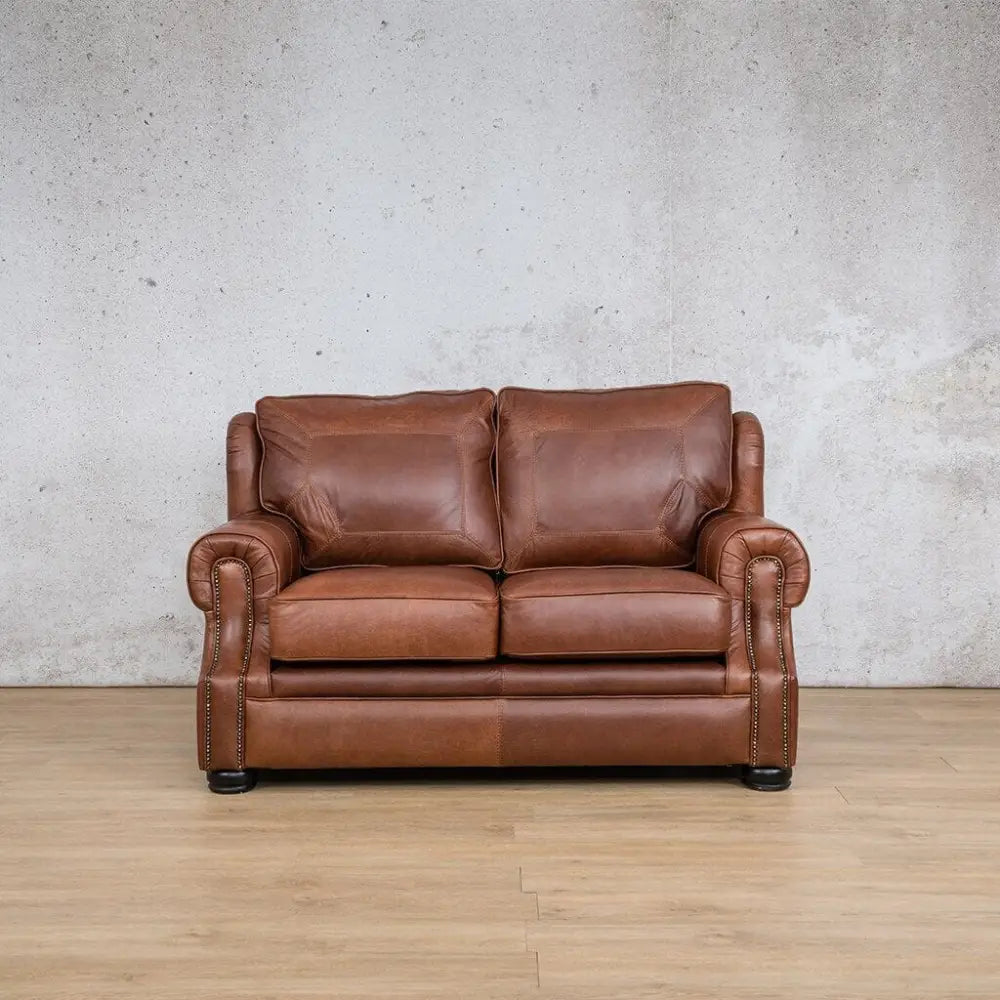Highpoint 2 Leather Sofa Suite - Odingo Bark - Leather Sofa