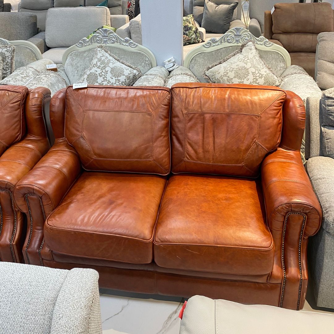 Highpoint 2 Leather Sofa Suite - Warehouse Clearance