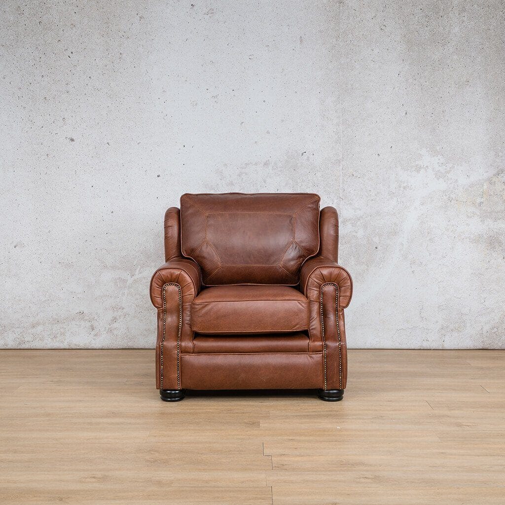Highpoint 3 + 2 + 1 Leather Sofa Suite - Odingo Bark - Leather Sofa